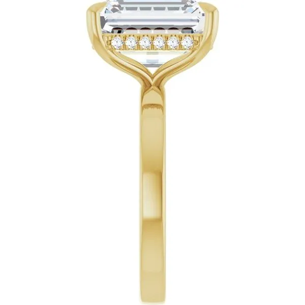 Claw-Prong Hidden Halo-Style Engagement Ring Image 4 Mark Jewellers La Crosse, WI