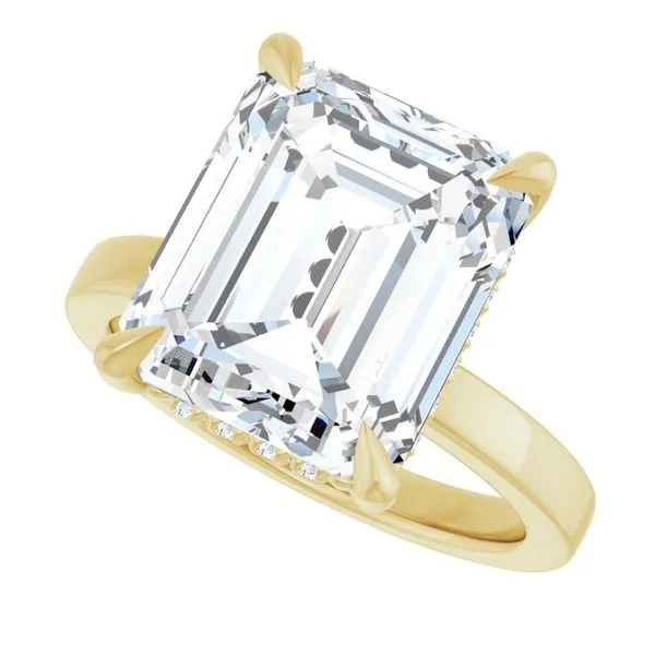 Claw-Prong Hidden Halo-Style Engagement Ring Image 5 J. Thomas Jewelers Rochester Hills, MI