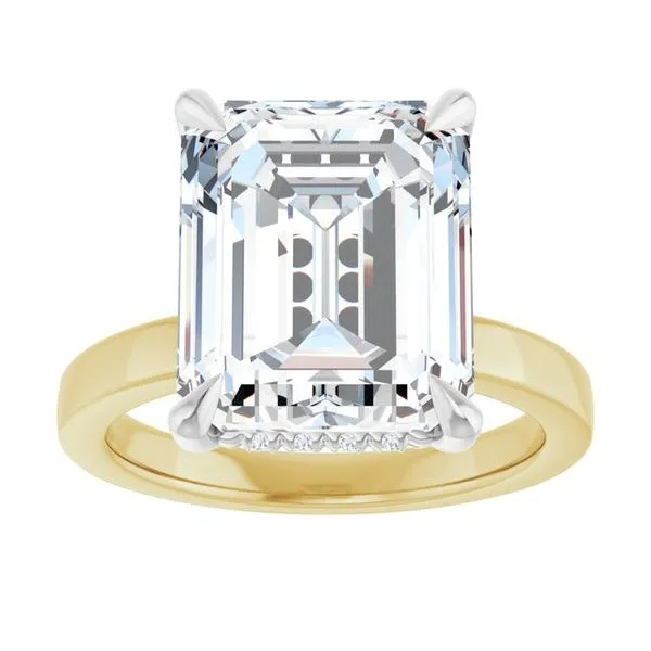 Claw-Prong Hidden Halo-Style Engagement Ring Image 3 Arezzo Jewelers Elmwood Park, IL
