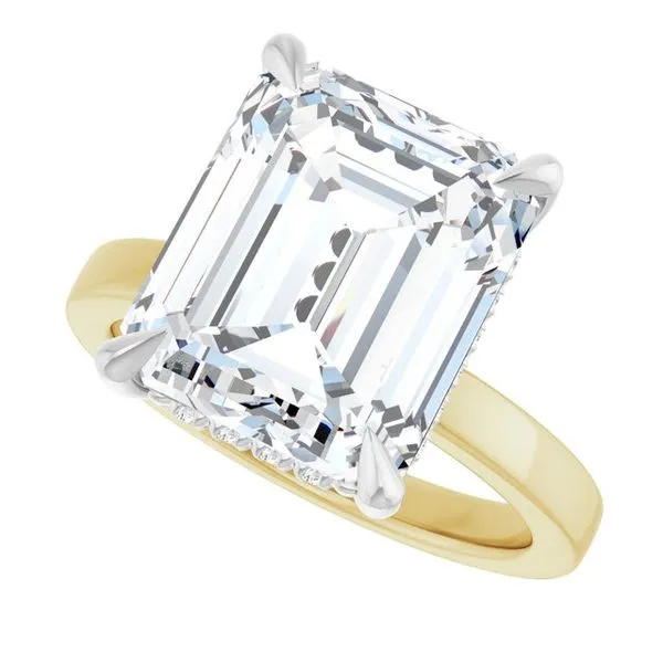 Claw-Prong Hidden Halo-Style Engagement Ring Image 5 Clater Jewelers Louisville, KY