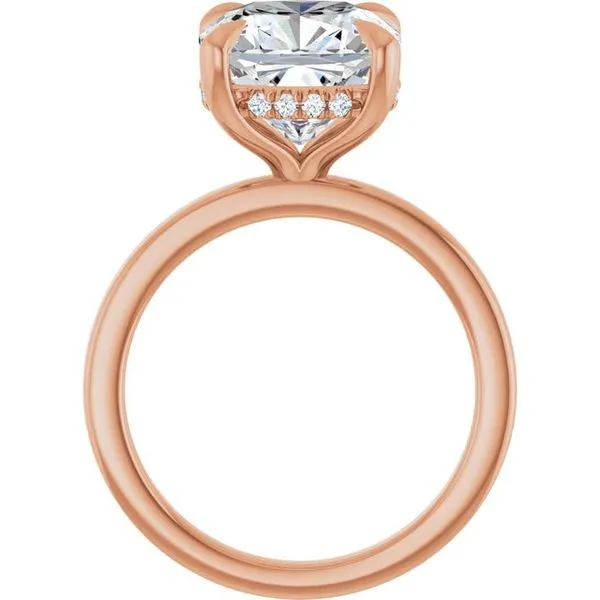 Claw-Prong Hidden Halo-Style Engagement Ring Image 2 Clater Jewelers Louisville, KY