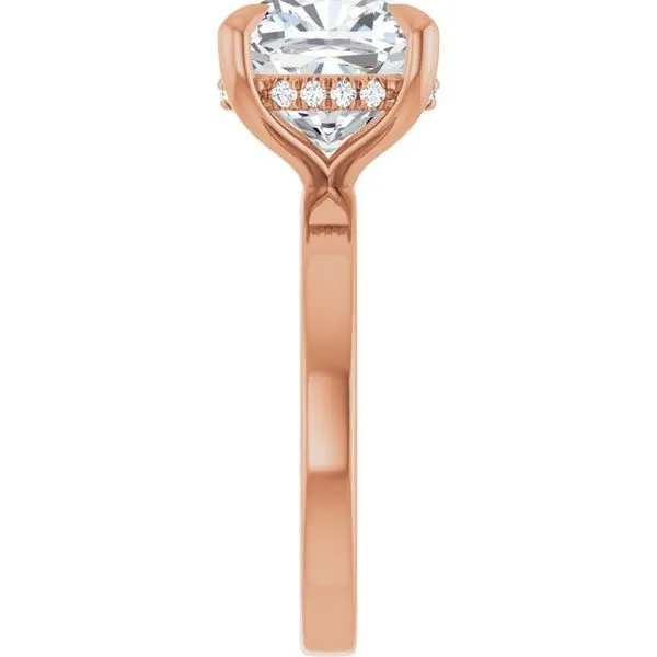 Claw-Prong Hidden Halo-Style Engagement Ring Image 4 Mark Jewellers La Crosse, WI