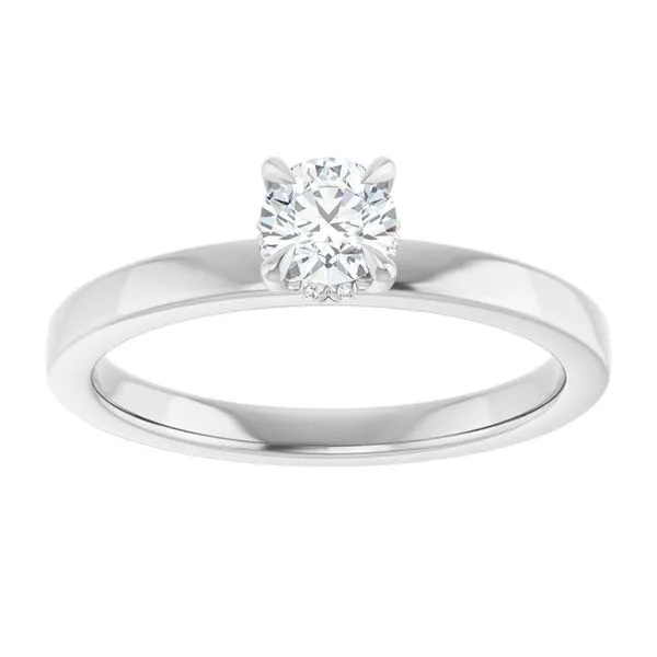 Claw-Prong Hidden Halo-Style Engagement Ring Image 3 Raleigh Diamond Fine Jewelry Raleigh, NC