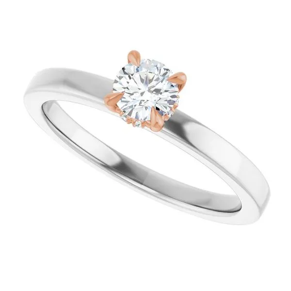 Claw-Prong Hidden Halo-Style Engagement Ring Image 5 J. Thomas Jewelers Rochester Hills, MI