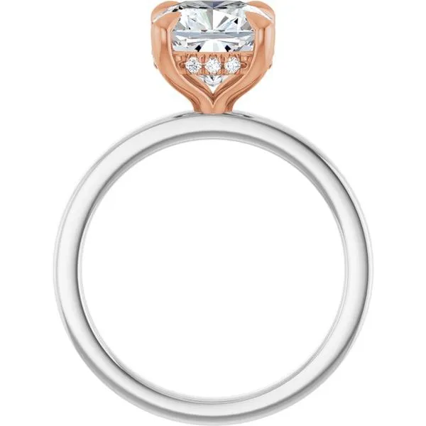 Claw-Prong Hidden Halo-Style Engagement Ring Image 2 Futer Bros Jewelers York, PA