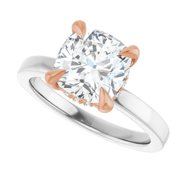 Claw-Prong Hidden Halo-Style Engagement Ring Image 5 Shipley's Fine Jewelry Hampstead, MD