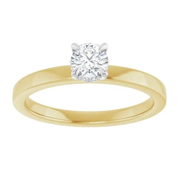 Claw-Prong Hidden Halo-Style Engagement Ring Image 3 Morin Jewelers Southbridge, MA