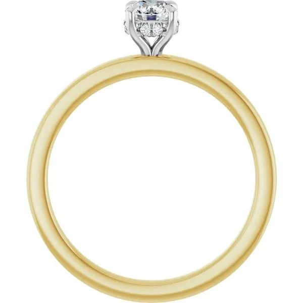 Claw-Prong Hidden Halo-Style Engagement Ring Image 2 Jimmy Smith Jewelers Decatur, AL
