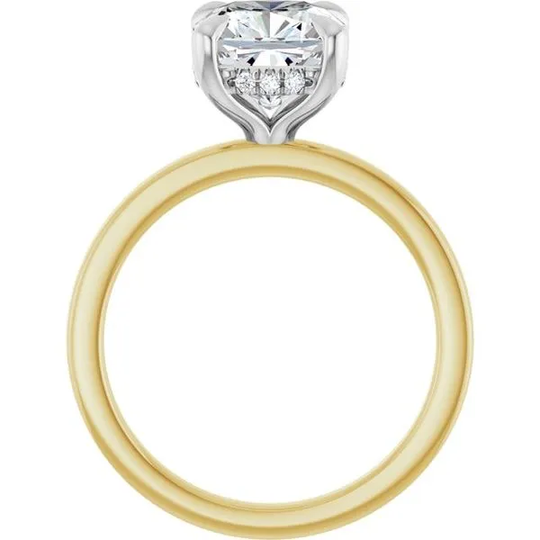 Claw-Prong Hidden Halo-Style Engagement Ring Image 2 J. Thomas Jewelers Rochester Hills, MI