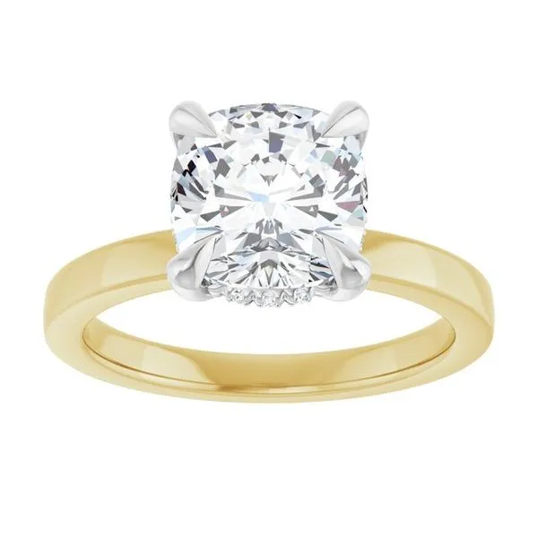 Claw-Prong Hidden Halo-Style Engagement Ring Image 3 J. Thomas Jewelers Rochester Hills, MI