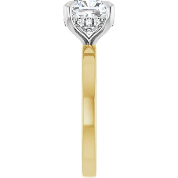 Claw-Prong Hidden Halo-Style Engagement Ring Image 4 Austin's Fine Diamonds & Jewelry Lyndhurst, NJ