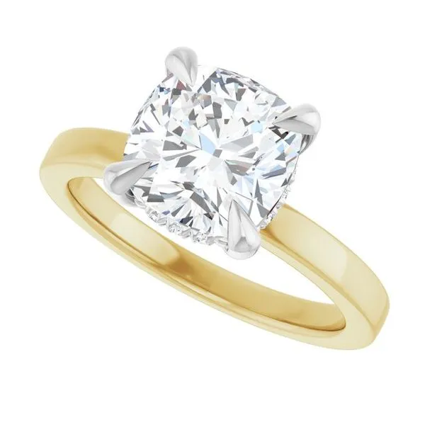 Claw-Prong Hidden Halo-Style Engagement Ring Image 5 Jimmy Smith Jewelers Decatur, AL