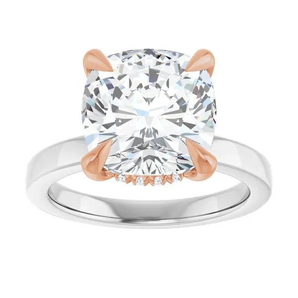 Claw-Prong Hidden Halo-Style Engagement Ring Image 3 Futer Bros Jewelers York, PA