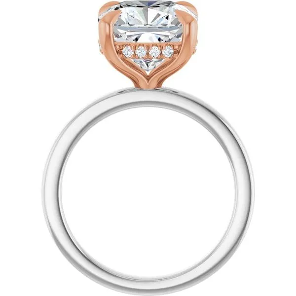 Claw-Prong Hidden Halo-Style Engagement Ring Image 2 Jimmy Smith Jewelers Decatur, AL