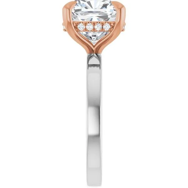 Claw-Prong Hidden Halo-Style Engagement Ring Image 4 Arezzo Jewelers Elmwood Park, IL