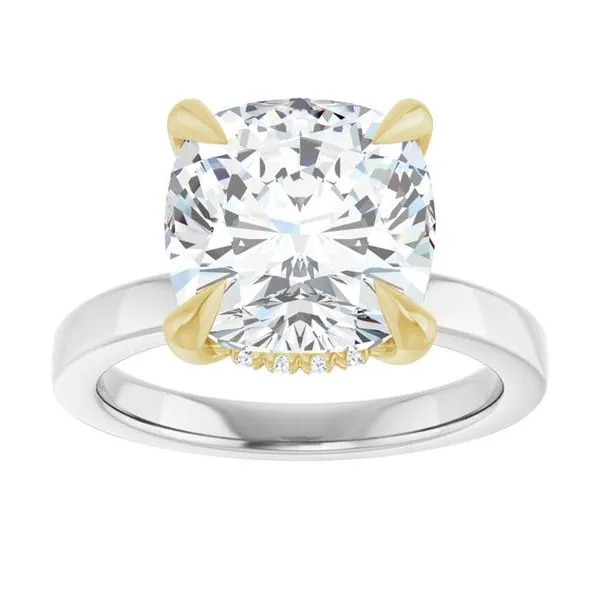 Claw-Prong Hidden Halo-Style Engagement Ring Image 3 Futer Bros Jewelers York, PA