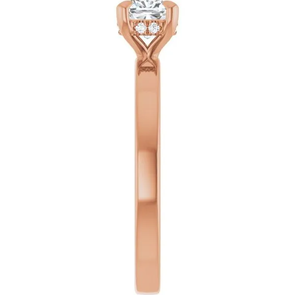 Claw-Prong Hidden Halo-Style Engagement Ring Image 4 Jimmy Smith Jewelers Decatur, AL