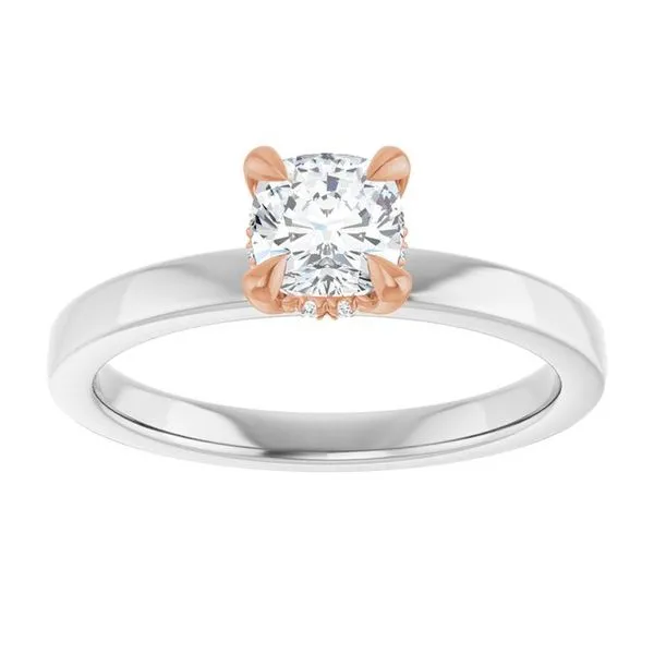 Claw-Prong Hidden Halo-Style Engagement Ring Image 3 Shipley's Fine Jewelry Hampstead, MD