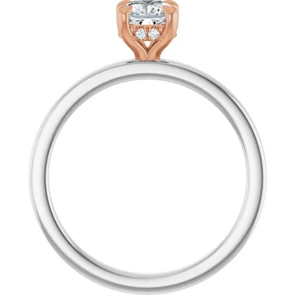Claw-Prong Hidden Halo-Style Engagement Ring Image 2 Futer Bros Jewelers York, PA