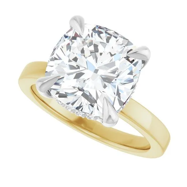 Claw-Prong Hidden Halo-Style Engagement Ring Image 5 Mark Jewellers La Crosse, WI