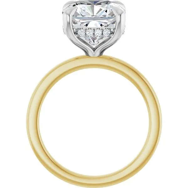 Claw-Prong Hidden Halo-Style Engagement Ring Image 2 Natale Jewelers Sewell, NJ