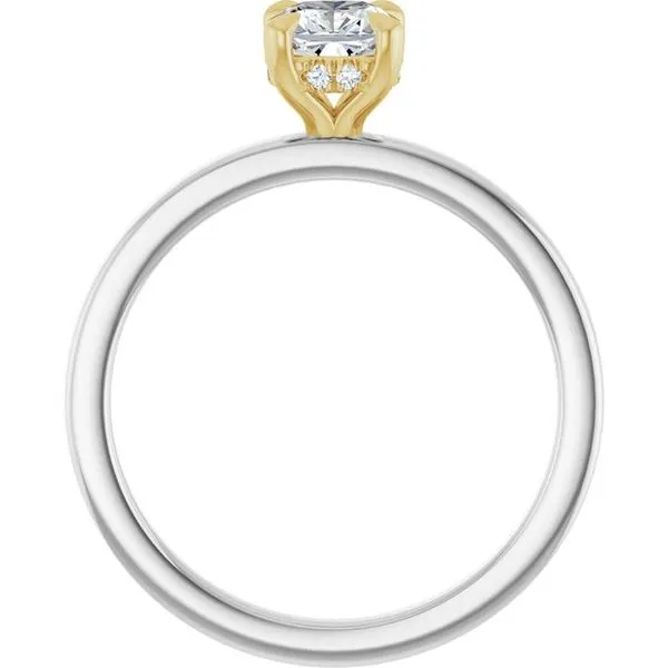 Claw-Prong Hidden Halo-Style Engagement Ring Image 2 J. West Jewelers Round Rock, TX