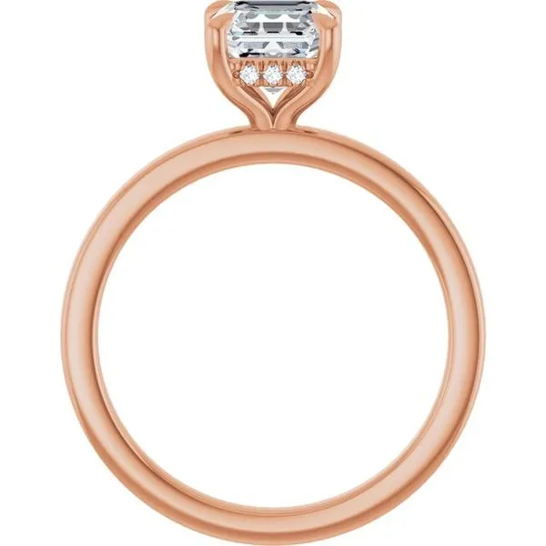 Claw-Prong Hidden Halo-Style Engagement Ring Image 2 Futer Bros Jewelers York, PA