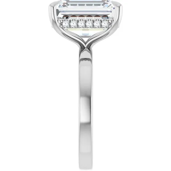 Claw-Prong Hidden Halo-Style Engagement Ring Image 4 Futer Bros Jewelers York, PA