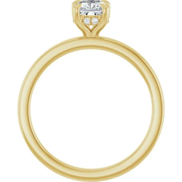 Claw-Prong Hidden Halo-Style Engagement Ring Image 2 JF Jones Jewelers Rochester, NY