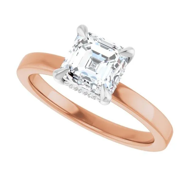 Claw-Prong Hidden Halo-Style Engagement Ring Image 5 Jimmy Smith Jewelers Decatur, AL