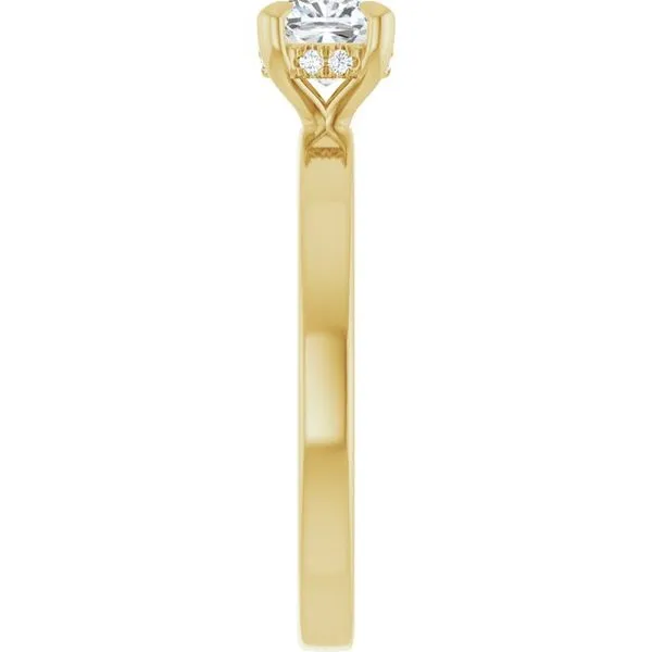 Claw-Prong Hidden Halo-Style Engagement Ring Image 4 Shipley's Fine Jewelry Hampstead, MD