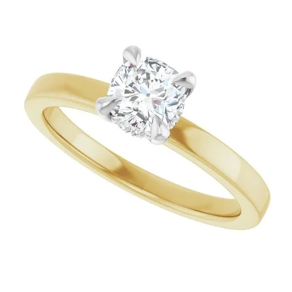 Claw-Prong Hidden Halo-Style Engagement Ring Image 5 Paul James Jewelers Angels Camp, CA