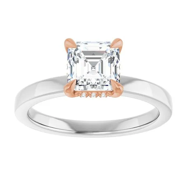 Claw-Prong Hidden Halo-Style Engagement Ring Image 3 Paul James Jewelers Angels Camp, CA