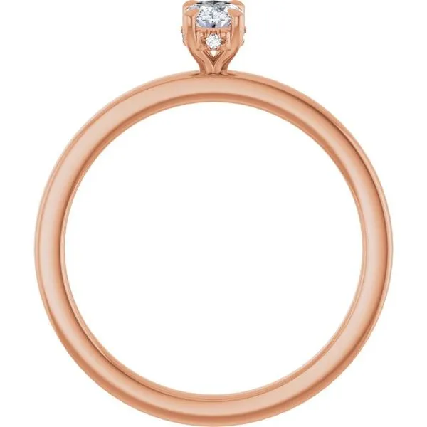 Claw-Prong Hidden Halo-Style Engagement Ring Image 2 Natale Jewelers Sewell, NJ