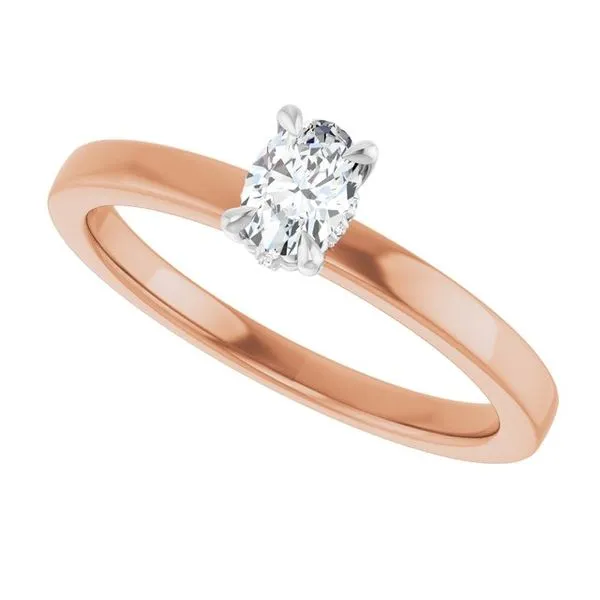 Claw-Prong Hidden Halo-Style Engagement Ring Image 5 Clater Jewelers Louisville, KY