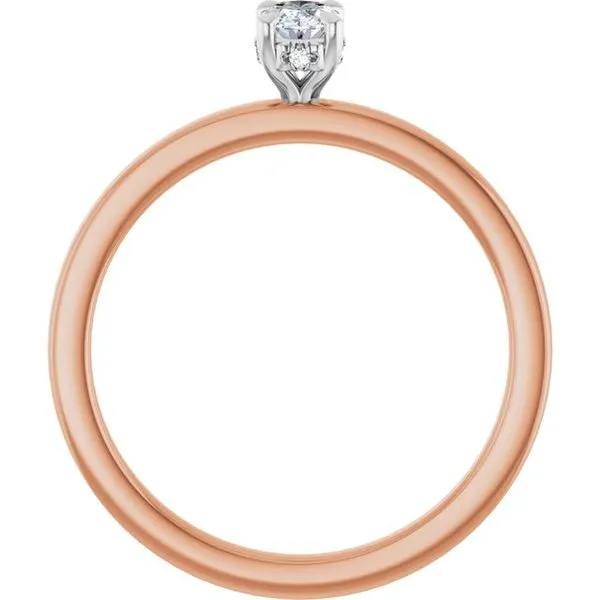 Claw-Prong Hidden Halo-Style Engagement Ring Image 2 Northwood Jewelers Northwood, OH