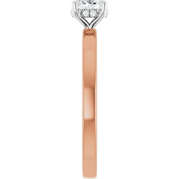 Claw-Prong Hidden Halo-Style Engagement Ring Image 4 Vulcan's Forge LLC KANSAS CITY, MO