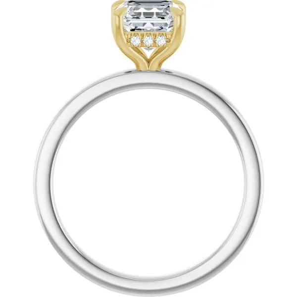 Claw-Prong Hidden Halo-Style Engagement Ring Image 2 Clater Jewelers Louisville, KY