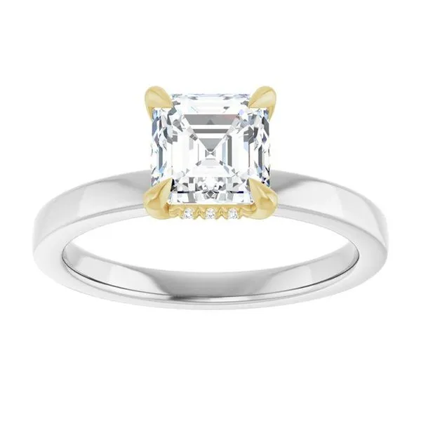 Claw-Prong Hidden Halo-Style Engagement Ring Image 3 Clater Jewelers Louisville, KY