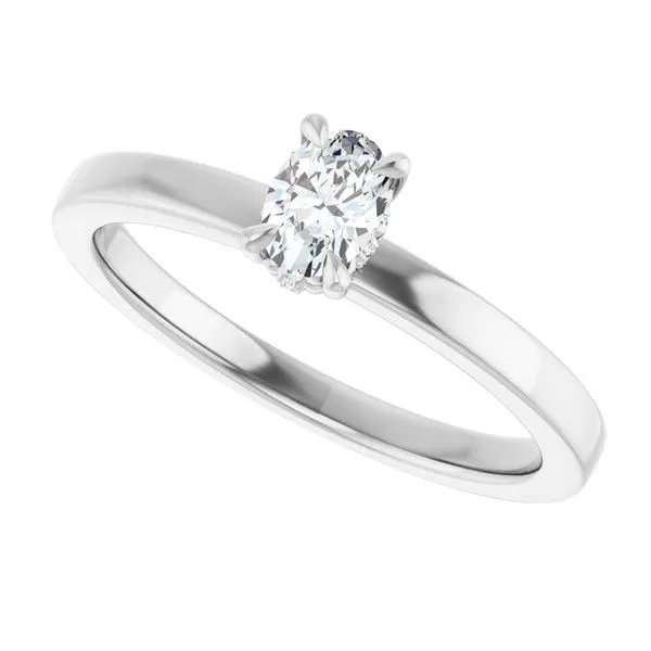 Claw-Prong Hidden Halo-Style Engagement Ring Image 5 Jimmy Smith Jewelers Decatur, AL