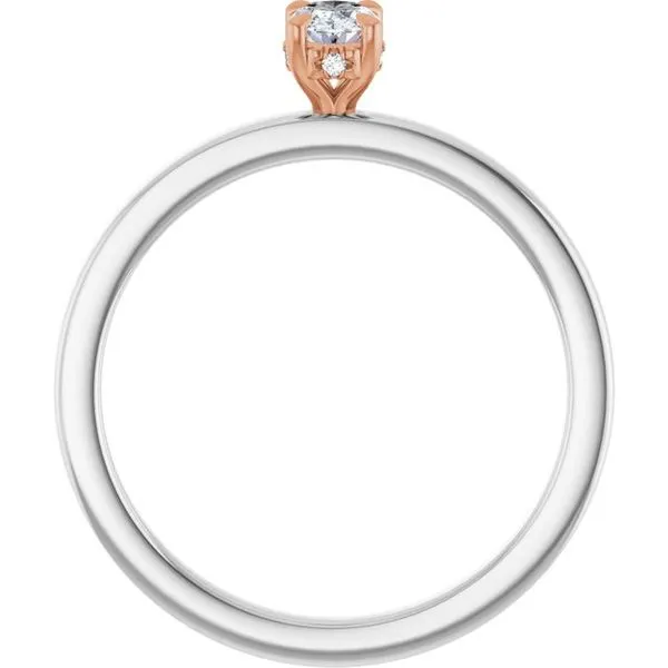 Claw-Prong Hidden Halo-Style Engagement Ring Image 2 JF Jones Jewelers Rochester, NY