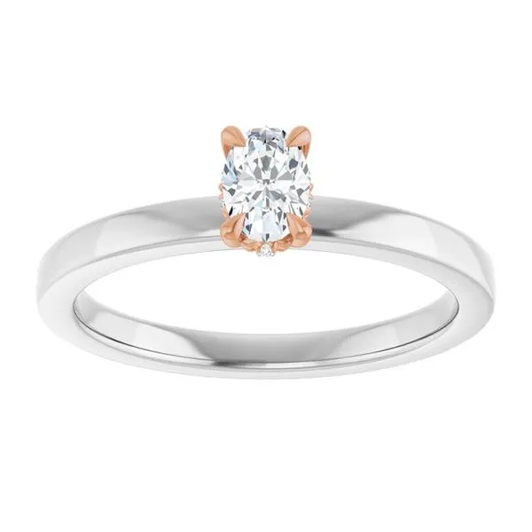 Claw-Prong Hidden Halo-Style Engagement Ring Image 3 Mark Jewellers La Crosse, WI