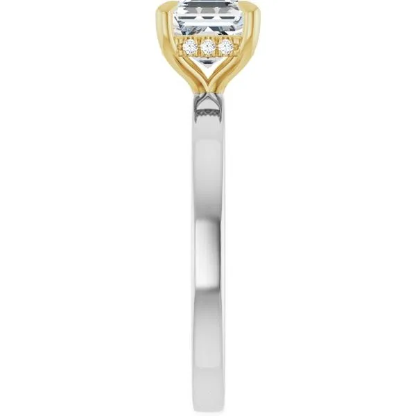 Claw-Prong Hidden Halo-Style Engagement Ring Image 4 Arezzo Jewelers Elmwood Park, IL