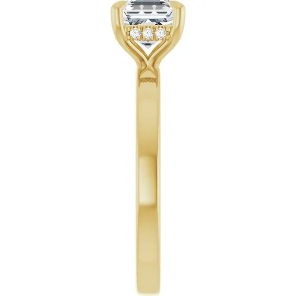 Claw-Prong Hidden Halo-Style Engagement Ring Image 4 J. Thomas Jewelers Rochester Hills, MI