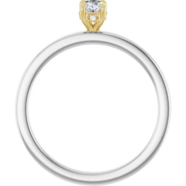 Claw-Prong Hidden Halo-Style Engagement Ring Image 2 Clater Jewelers Louisville, KY