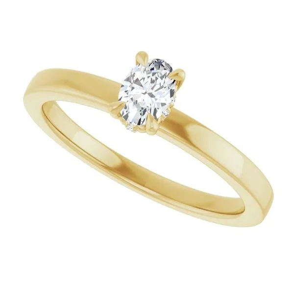 Claw-Prong Hidden Halo-Style Engagement Ring Image 5 Clater Jewelers Louisville, KY