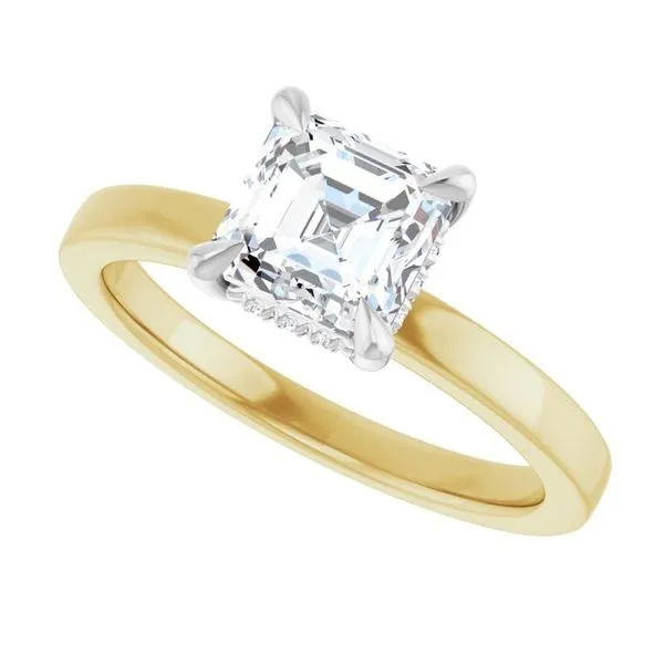 Claw-Prong Hidden Halo-Style Engagement Ring Image 5 Raleigh Diamond Fine Jewelry Raleigh, NC