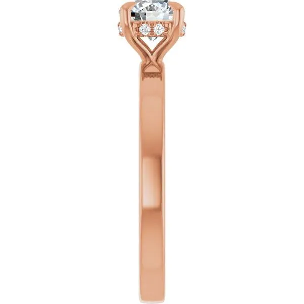 Claw-Prong Hidden Halo-Style Engagement Ring Image 4 J. Thomas Jewelers Rochester Hills, MI