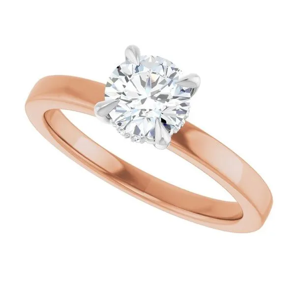 Claw-Prong Hidden Halo-Style Engagement Ring Image 5 Morin Jewelers Southbridge, MA