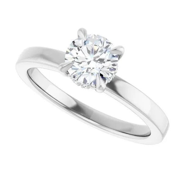 Claw-Prong Hidden Halo-Style Engagement Ring Image 5 Morin Jewelers Southbridge, MA